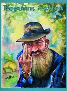11x17 Popcorn Sutton, Legendary Moonshiner Art Print Signed On Back By Artist - Picture 1 of 1