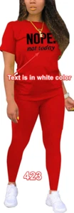 Nimsruc Biker Short Sets Women 2 Piece Outfits Short Sleeve Jogger Tracksuit L - Picture 1 of 3
