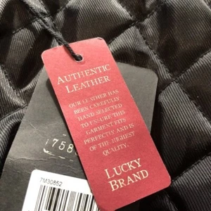 Lucky Brand Herren "Vincent" Leder Racer Jacke - Bild 1 von 11