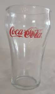 Bicchiere Coca Cola scritta rossa alta 5" vintage - Foto 1 di 17