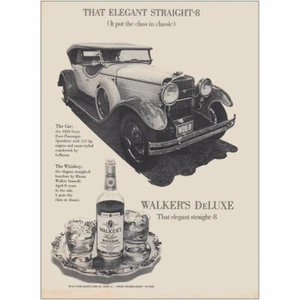 1973 Walkers Deluxe: That Elegant Straight 8 Vintage Print Ad - Picture 1 of 1