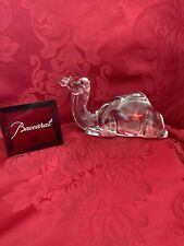 NEW FLAWLESS Exquisite BACCARAT France Art Glass Crystal Sitting NATIVITY CAMEL