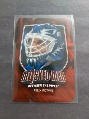 11-12 Itg Between The Pipes Felix Potvin Masked Men Ruby Die Cut Maple Leafs  - Image 1 of 2