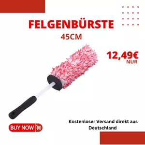 Felgenbürste Weiß/Grau 42 cm - Für Alle Felgenarten - Sofort Lieferbar aus DE - Bild 1 von 3