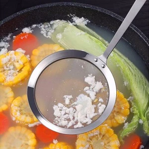 Stainless Steel Skimmer Spoon Fine Mesh Food Strainer for Grease Gravy Foam - Picture 1 of 7