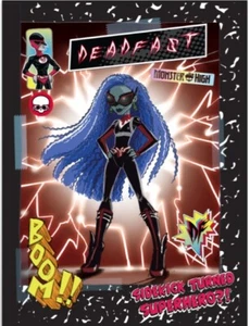 Póster Monster High SDCC NYCC Deadfast Comic Superhéroe Ghoulia Yelps Lightning - Imagen 1 de 1