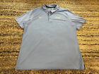 Nike Run Golf Polo Shirt Mens Xl Extra Large Blue Dri-Fit Stretch Short Sleeve