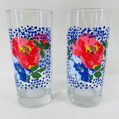 Juego de 2 vasos de vidrio Pioneer Woman Melody Coolers vaso 16 oz Foto 1 de 4