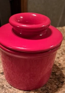 The Original Butter Bell Crock Red Ceramic Cottagecore Cabin Core Red Kitchen - Picture 1 of 6