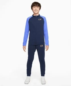 Nike CR7 Dri-FIT Boy's Football Tracksuit Blue Orange DV3120 410 - Picture 1 of 5