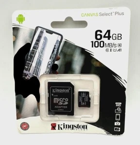 Carte microSDXC Kingston 64 Go Canvas Select Plus - Photo 1 sur 1