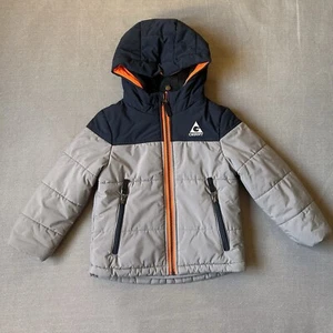 Gerry Boys Jersey Lined Jacket Size 3T - Gray Puffy - Picture 1 of 12