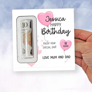Porta Dinero Personalizado Regalo Cumpleaños - 13, 16, 18, 21 - Hija - Imagen 1 de 6