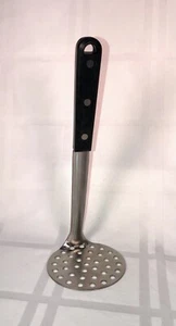 Revere Ware Potato Masher Ricer Stainless Offset Angled Black Handle 10" - Picture 1 of 13