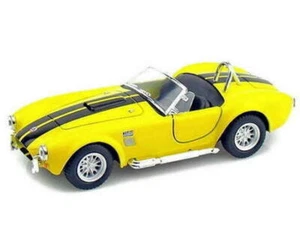Kinsmart 1:32 Display 1965 Shelby Cobra 427 modelo de coche diecast amarillo KT5322D - Imagen 1 de 1