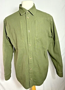 Camisa de manga larga con bolsillos ocultos con botones de lona de equipo guía para hombre - Imagen 1 de 14