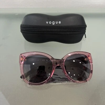 Vogue眼镜VO 5338-S女式粉色和棕色全边塑料太阳镜 — 第 1/4 张图片