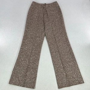VTG Pendleton Pants Womens Size 12 Brown Tweed 100% Virgin Wool Classic Made USA - Imagen 1 de 17