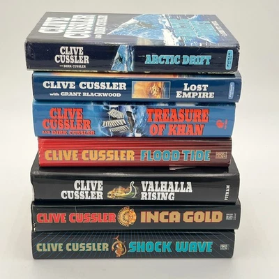 Clive Cussler Hardcover Book Lot of 7 Adventure Thriller Novels - Image 1 of 4