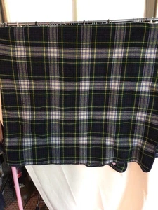 Vintage Ralph Lauren Wool Tartan Plaid Blanket 82" x 82" Quiet Luxury USA 90s - Picture 1 of 3