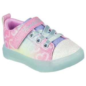 Girls Skechers Twinkle Sparks Ice - Dreamsicle Multi Light Up Kids Sneaker Shoes - Picture 1 of 6