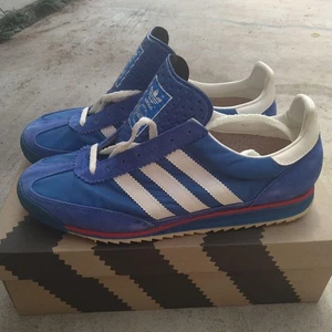Deadstock Vintage Adidas Originals SL 72 Blu Bianco 034599 Made in Slovenia Us9.5 - Foto 1 di 10