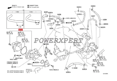 OEM INA Water Pump with Gasket for 2013-2015 Toyota Avalon 2.5L L4 Hybrid XLE - Image 1 of 4