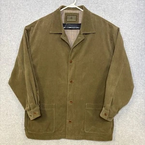 VTG 90s XXL Rainforest Corduroy Jacket Vintage Suit Blazer Coat. Tan/Brown Lined - Picture 1 of 8