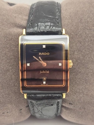 Rado JUBILEE Black Ceramic Date Dial 24mm Swiss Quartz Wristwatch 160.3605.2N - Image 1 of 4