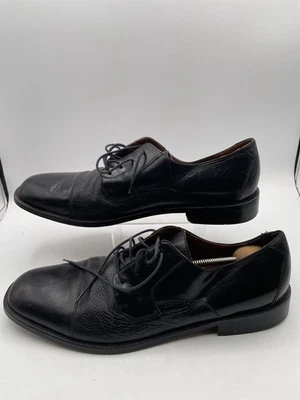 Bostonian Oxford Dress Men's Sz 13 Black Lace Up Square Toe Low Top Leather - Image 1 of 4