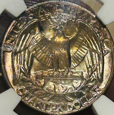 1956 P Washington Silver Quarter NGC MS66 Nicely Toned - Image 1 of 4