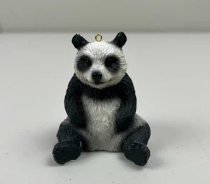 Adorno de oso panda esmaltado vintage vacaciones de Navidad - Imagen 1 de 6