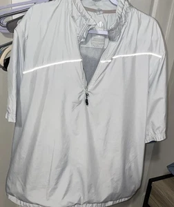 Sunice Weather Jacket Mens XXL Gray/Blue S/S 1/4 Zip Rain Golf w/Pockets - Picture 1 of 9