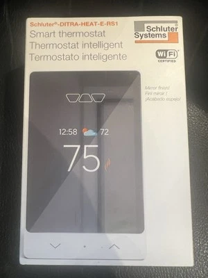 Schluter Systems Ditra Heat DHERT105/BW WiFi Programmable Smart Thermostat E-RS1 - Image 1 of 3