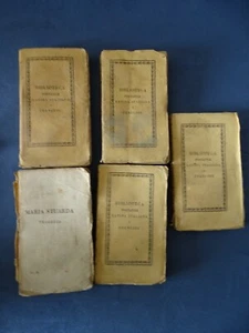 BIBLIOTECA PORTATILE ITALIANA-TRAGEDIE DI VITTORIO ALFIERI-5 VOL-BETTONI-1824 - Foto 1 di 3
