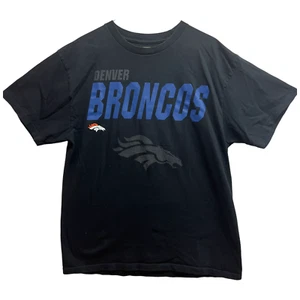 Men's Denver Broncos Shirt NFL Team Large Black Graphic T-Shirt Football - Picture 1 of 4