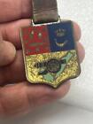 Military pocket watch fob medal canon fish crown (i2023i)