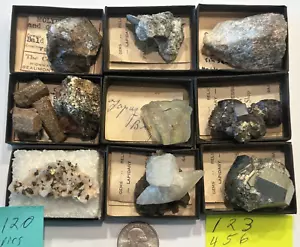 Walker Collection, 1930 to 1960, LOT #120 of 9 Rocks Gems Minerals - Picture 1 of 24