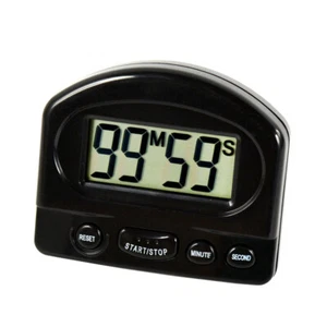 Digital Alarm Kitchen Timer Cooking Mini LCD Electronic Magnetic Count Up Down - Picture 1 of 14