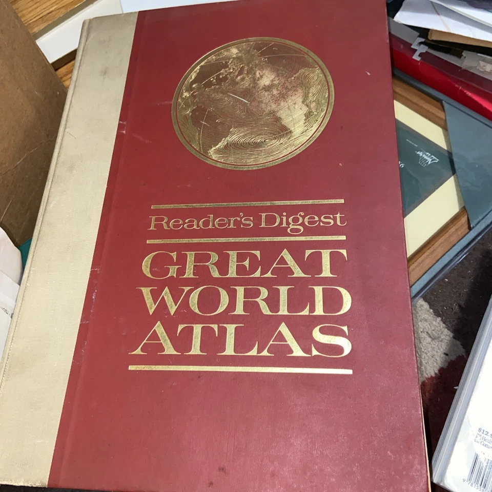 1963 First Edition Readers Digest Great World Atlas Large Hard Cover Book - Image 1 of 1