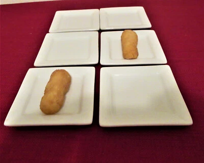 Libby 4" Square Glossy White Appetizer Plates Set of Six - Image 1 of 4