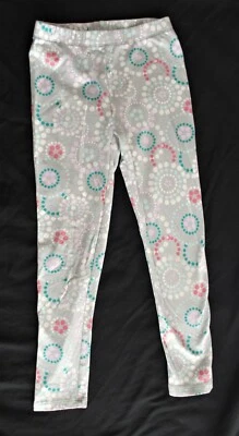 Gymboree 6 Girls Leggings Gray Polka Dot Circles PLAY - Image 1 of 2