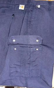 NEW Carhartt FR FLAME RESISTANT 344-20 Navy Blue Cargo Pant. JJ107 - Picture 1 of 17