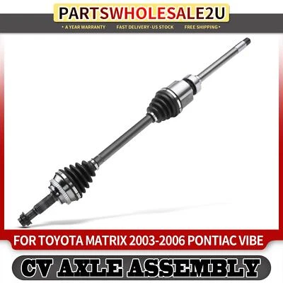 Conjunto de eje CV delantero derecho para Toyota Matrix Pontiac Vibe 2003-2006 automático AWD Foto 1 de 4