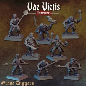 "Dreg Grave Diggers x8" Vae Victis Miniatures D&D Warhammer Mordheim Frostgrave - Bild 1 von 1