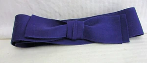 DYI   "Purple "  16 Ligne Pre tied into bow Hat Band Grosgrain Ribbon - Picture 1 of 1