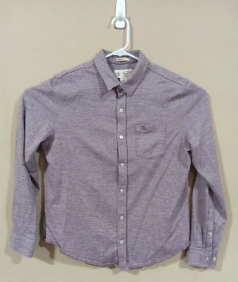 Camisa informal PENGUIN Heritage calce ajustado manga larga botón delantero púrpura grande Foto 1 de 4