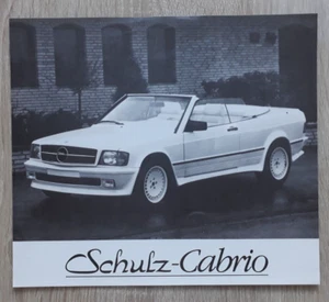 Folleto/folleto Mercedes-Benz Schulz Tuning Cabrio c.1986 - Imagen 1 de 2