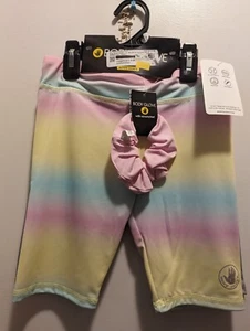 Body Glove Girls 6X Spandex Stretch 2 Pack Shorts With Scrunchie NWT - Picture 1 of 7