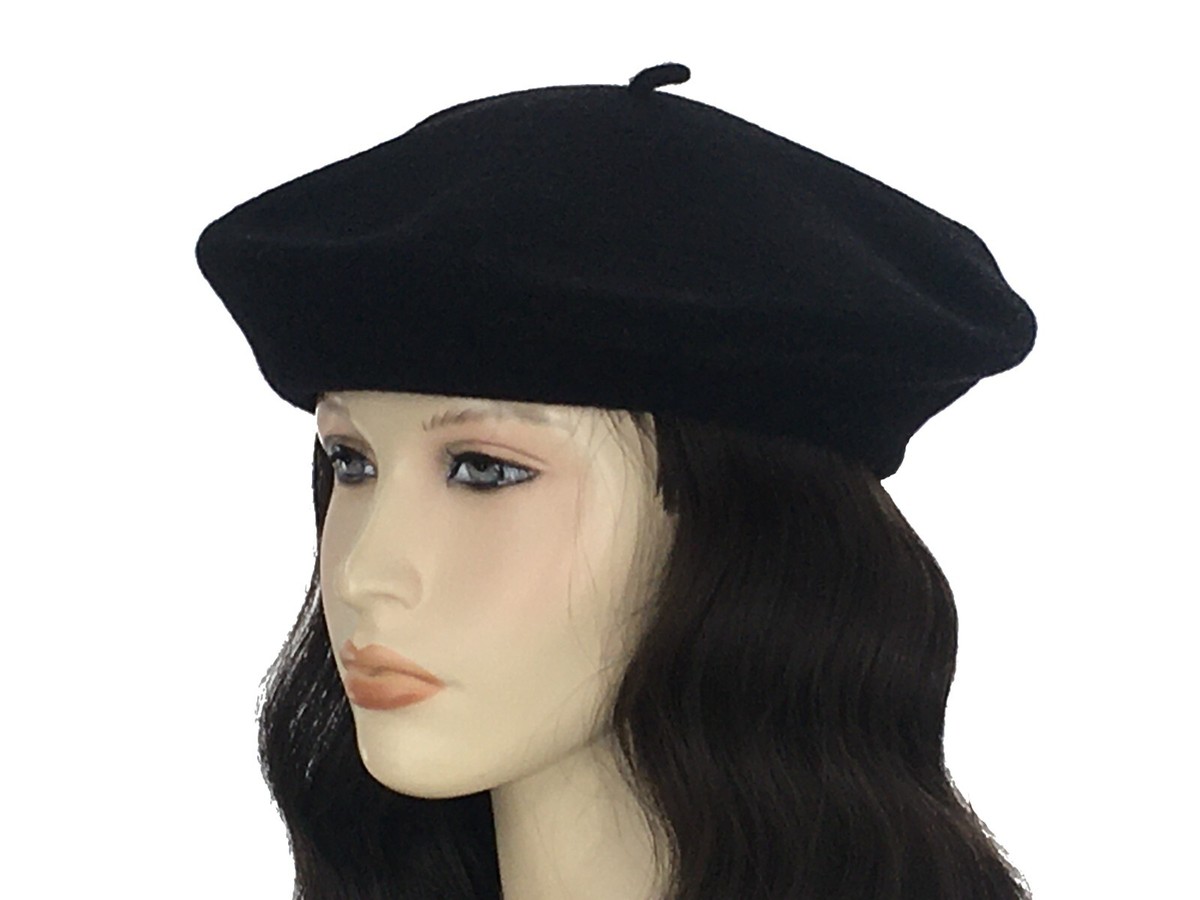 Vestido Negro Outfit Con Boina Negra Mujer Boina Mujer Negra TRICOT